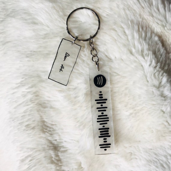 Banana Angel Prayer X Spotify Code Keychain With Dear Ash Etsy