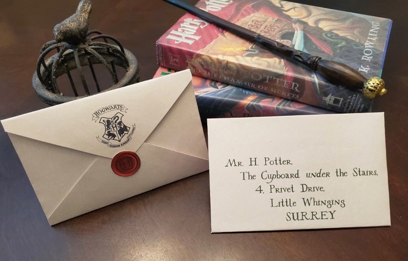 Harry Potter Foldable Envelope and Seal Editable/Printable | Etsy