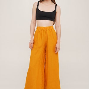 Ladies yellow trousers uk sale