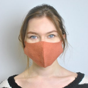 Face Mask, 100 % Pure Linen, Reusable, Breathable, Soft