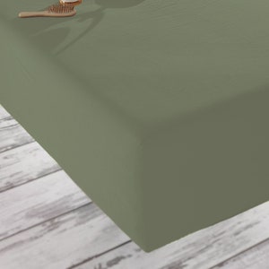Stone Washed Fitted Sheet, Bed Sheet, Vintage Look, Cotton Sheet - Double, Full, Queen, King, Sheet