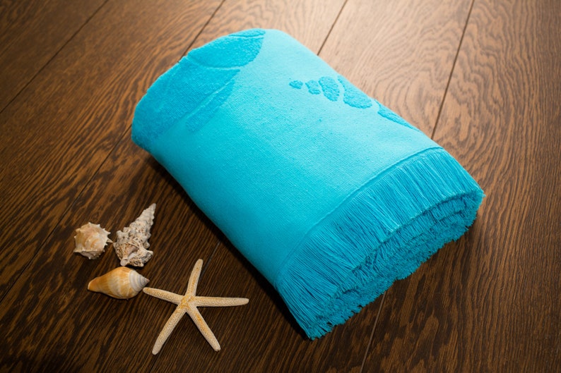 Soundsleep Hawaii Dark Green Beach Towel Terry TowelXL Beach Etsy