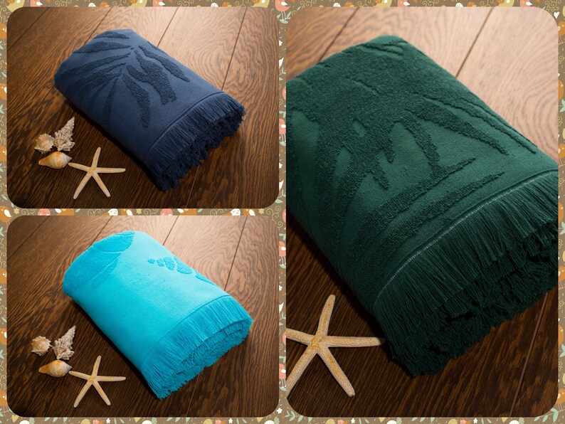 Beach Towel Terry XL Beach Towel 100 organic cotton best Etsy