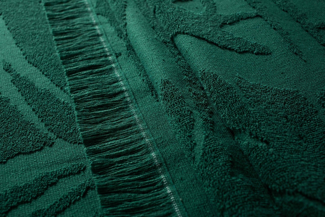 Soundsleep Hawaii Dark Green Beach Towel, Terry Towel,xl Beach Towel