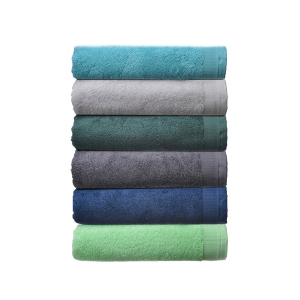 Bath Towel Set 600 grm, 2 Pieces Set: Bath and Face Towel, 100% Natural Terry Cotton, Soft Touch, Super Absorbent