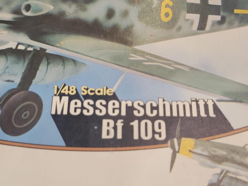 Vintage 1/48 Scale Messerschmitt Bf 109 Model Kit Complete - Etsy