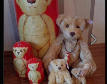 Vintage Steiff Hermann Petz Teddy Bear Toy Mohair Jointed Plush - Etsy