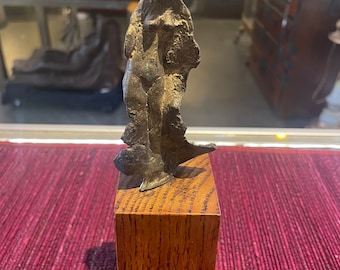 Mid Century Bronze of woman Fabulous Style 8 Inches Tall