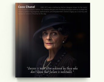 Coco Chanel Acting Canvas - The Perfect Gift