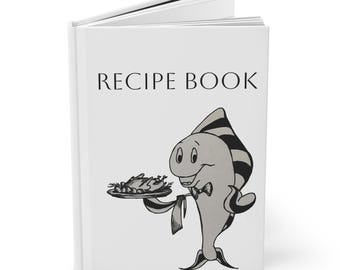 Happy Fish-receptenboek, mat kookdagboek met harde kaft