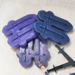 Dagger Resin Molds,funstorm Sword Epoxy Molds for Resin Casting With 6  Different Unique Pattern Silicone Molds for Keychain, Cosplay 