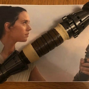 1:1 Scale - 3D Printed Rey's Lightsaber Hilt Cosplay/Prop/Collectable