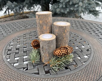 3 Pine Tea Light Candles