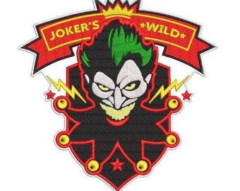 Harley Quinn Diamond shape costume iron on patches Suicide Squad Batman Joker 