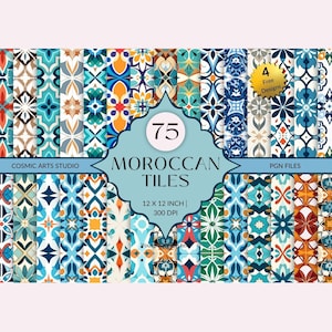 Modello di tappeto marocchino, documenti digitali di arredamento marocchino, modello senza cuciture di piastrelle marocchine, piastrella mediterranea spagnola, PNG, 300 DPI