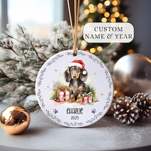 Dachshund Christmas Ornament, Dachshund Ornament Gift, Dachshund Lover Gift For Dachshund Mom