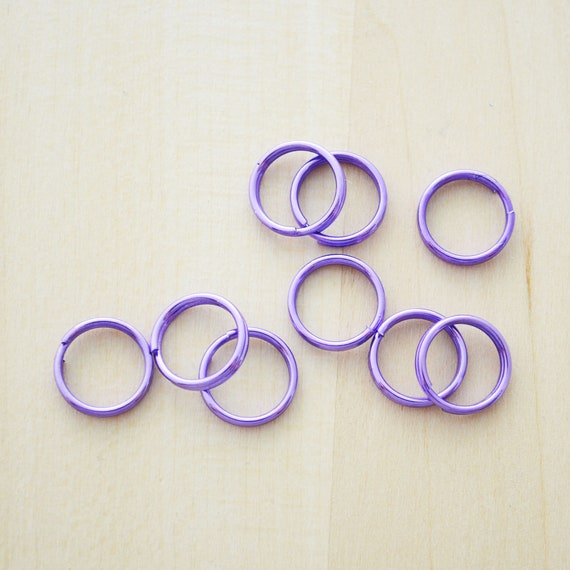 Stainless Steel Key Rings 1/2 (12mm) Split Ring, (50 pcs)