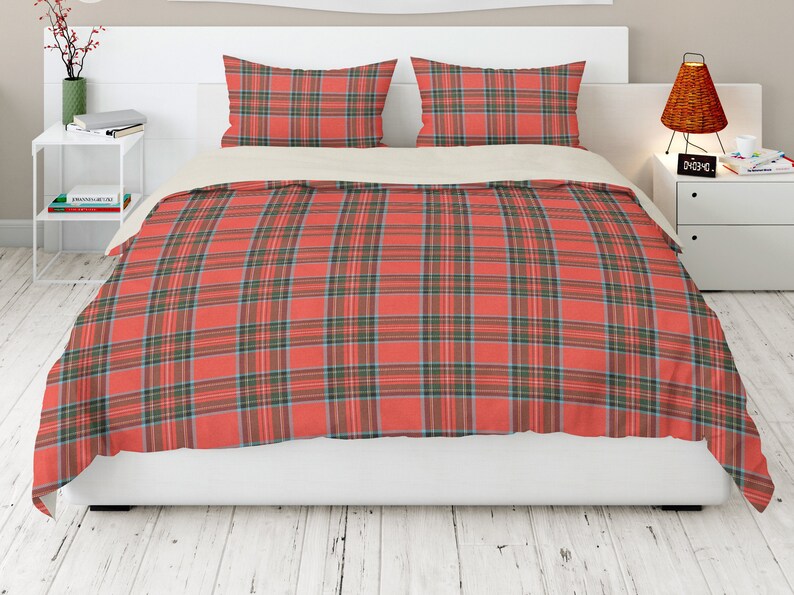 Tartan Plaid Duvet Cover, Twin, Queen or King Outlander Comforter