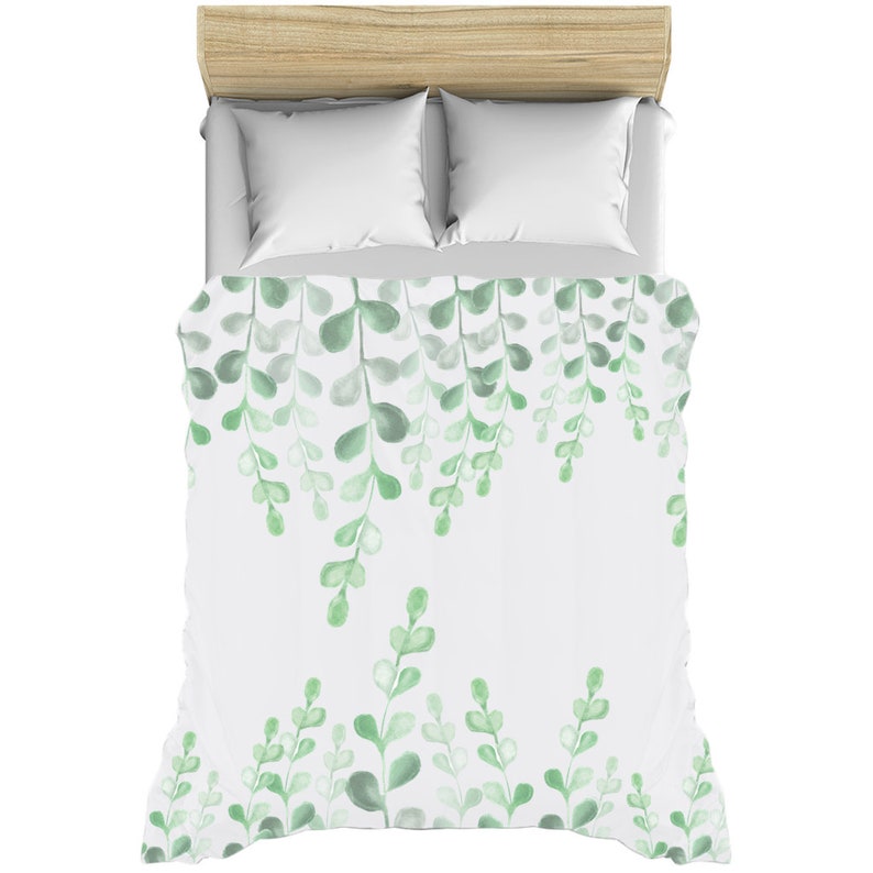 Eucalyptus Quilt Cover Duvet Covers King Queen or Twin With Etsy