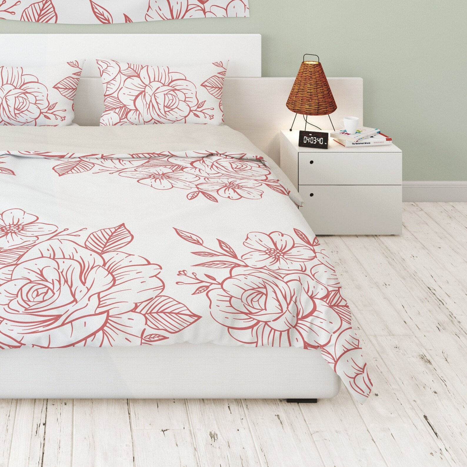 Roses Tapestry Bedding Set Duvet Cover Full King/Queen/Twin Etsy