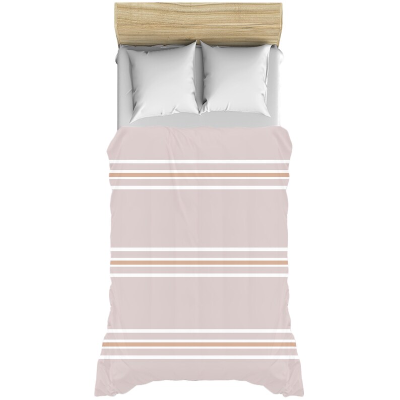 Striped Duvet Cover Pink Duvet Covers Queen Duvet Covers Etsy