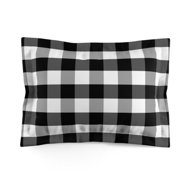 Black and White Buffalo Plaid Duvet Cover Twin/queen/king Check