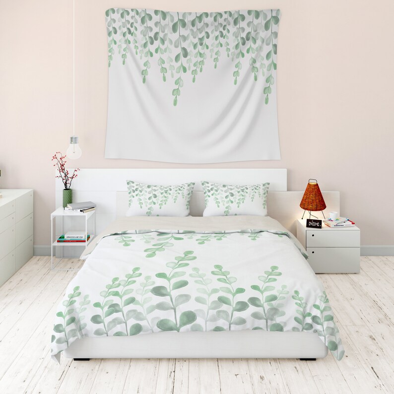 Eucalyptus Quilt Cover Duvet Covers King Queen or Twin With Etsy