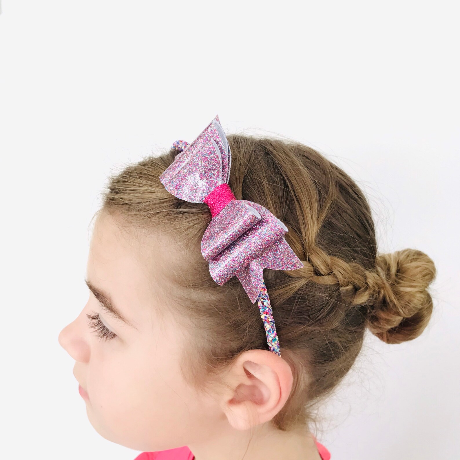 Purple Headband Purple Sparkly Headband Purple Bow Etsy