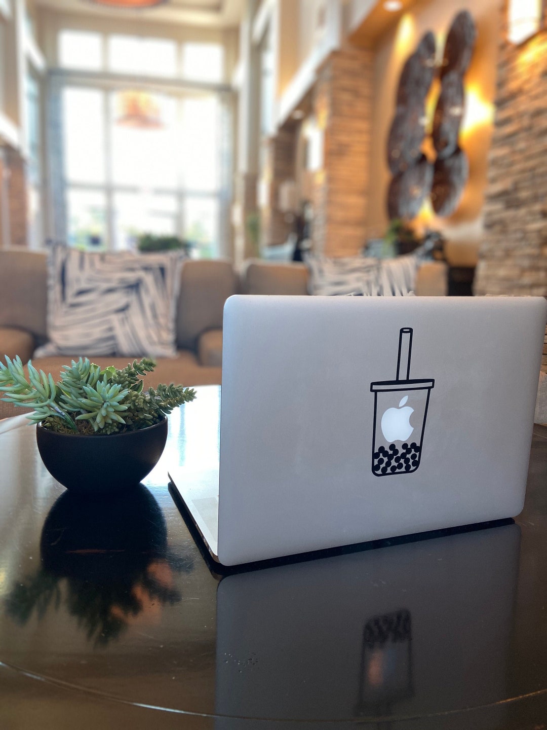 Rich Tea Computer Sticker Boba Milk Tea MacBook Laptop Decal Sticker! - Etsy