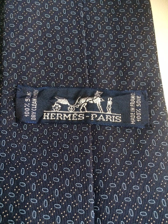 Hermes, blue silk tie