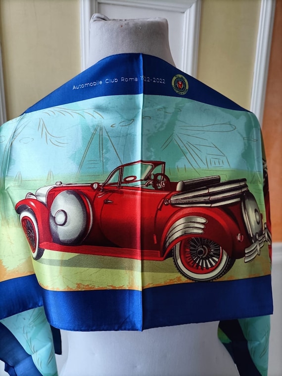 Scarf, automobile club of Rome in polyester. Cent… - image 2