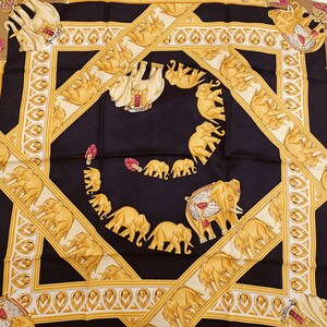 Must de Cartier, vintage silk scarf.
