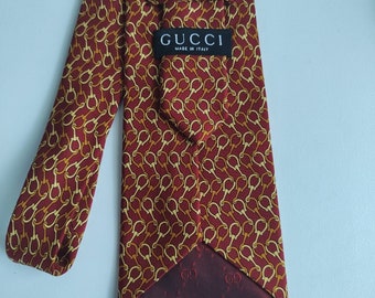 Gucci, corbata de seda vintage.