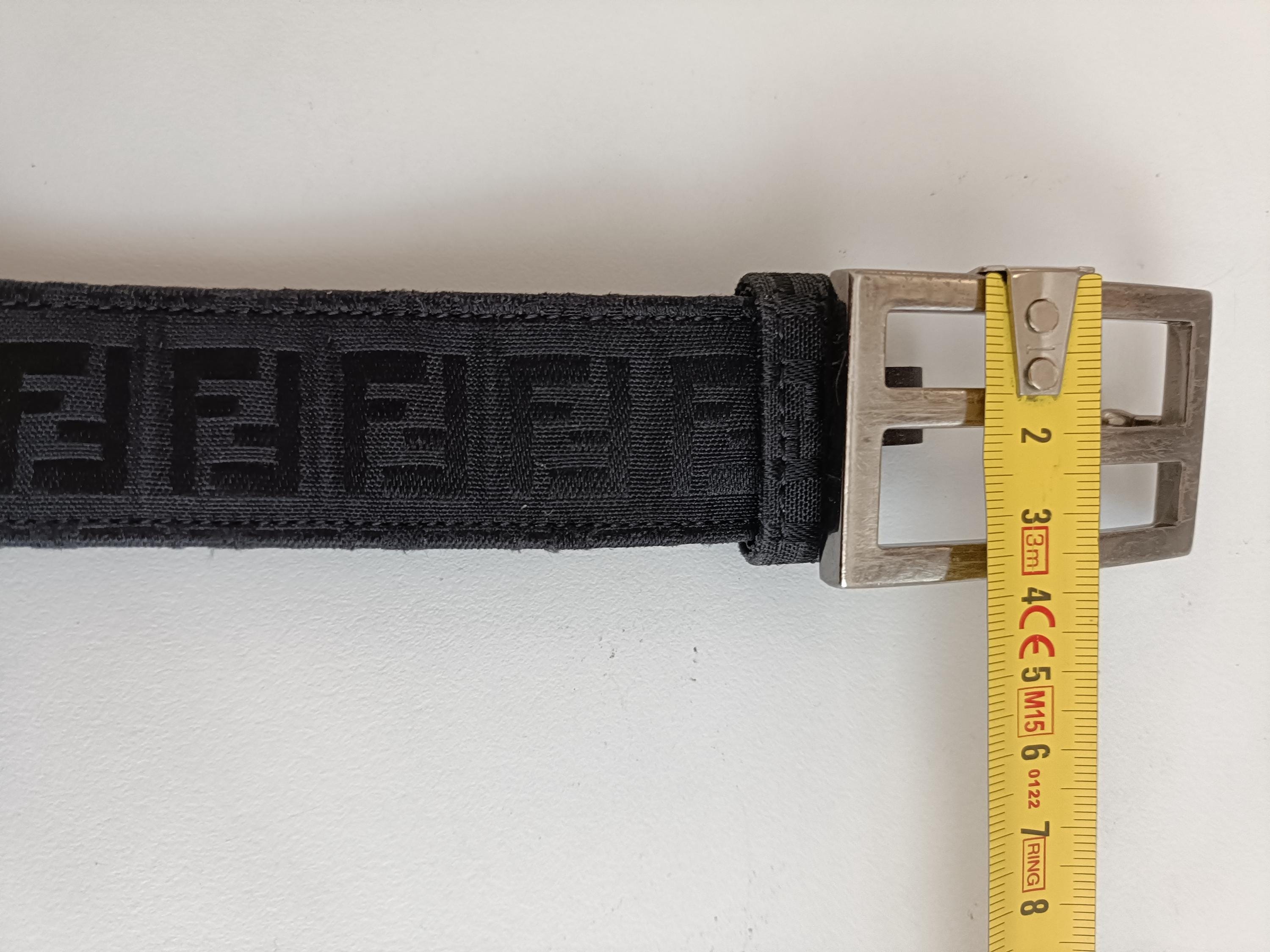 Fendi Black Vintage Fabric Belt. Etsy UK