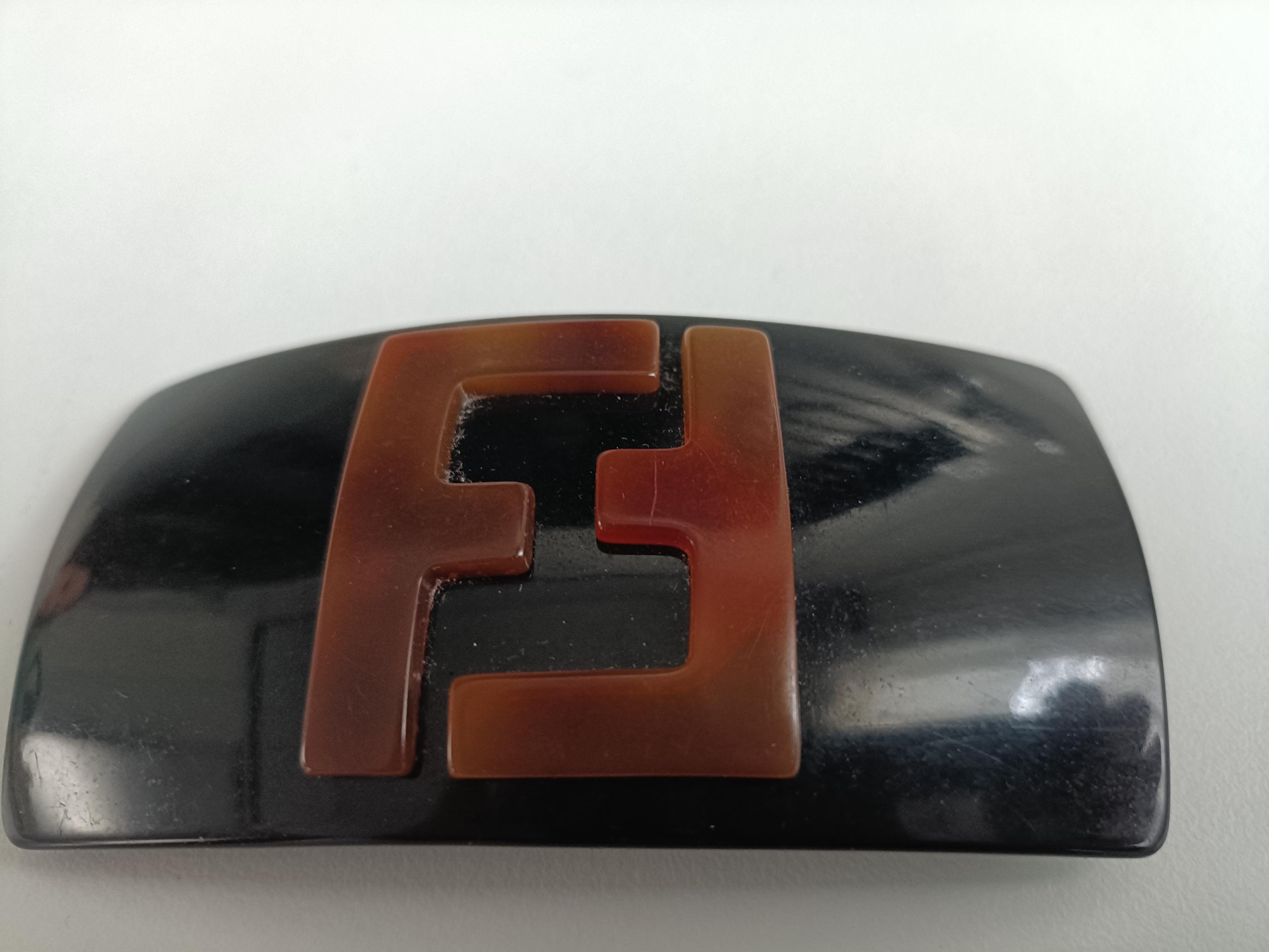 Fendi FF Logo Vintage Barrette Fendi Vintage FF Logo Hair Clip - Etsy main image 2