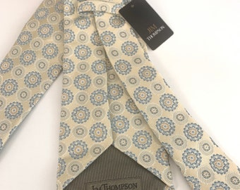 Gravata de seda vintage Jim Thompson. Nova.