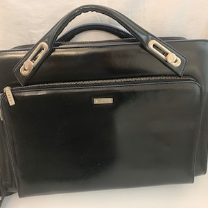 Porte-documents ABBI cuir bleu foncé