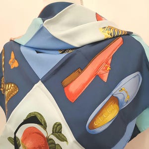 Gucci, vintage silk scarf.