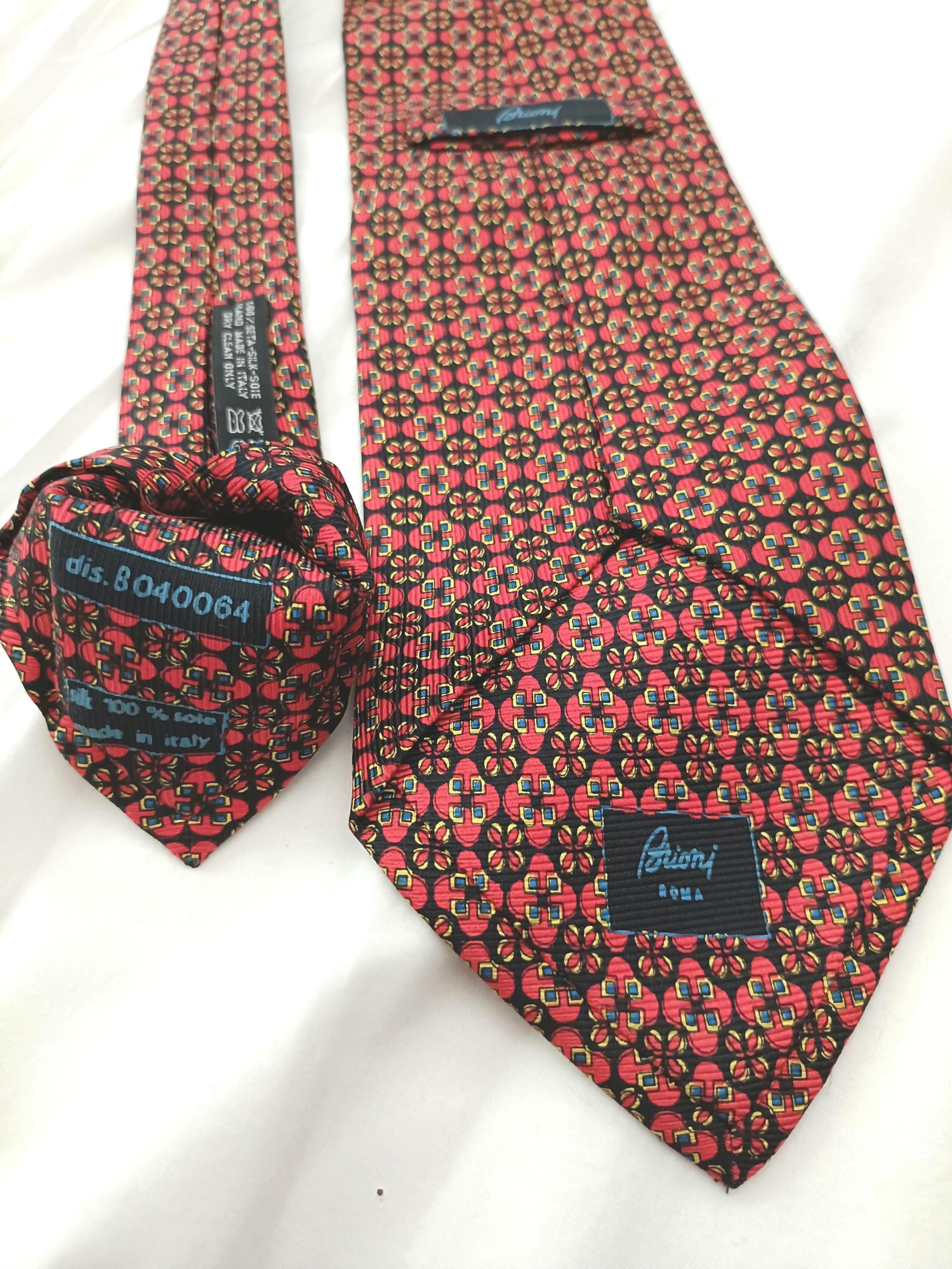 ブリオーニ、ヴィンテージシルクネクタイ。 - Etsy 日本