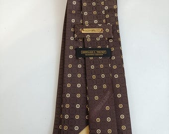 Cravate En Soie De Luxe Donald J. Trump - Modèle Signature Cachemire Noir, Motif Paisley