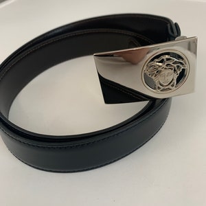 Versace leather belt.