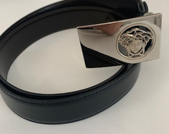 Versace leather belt.
