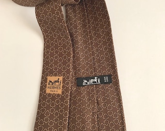 Hermes, vintage silk tie.