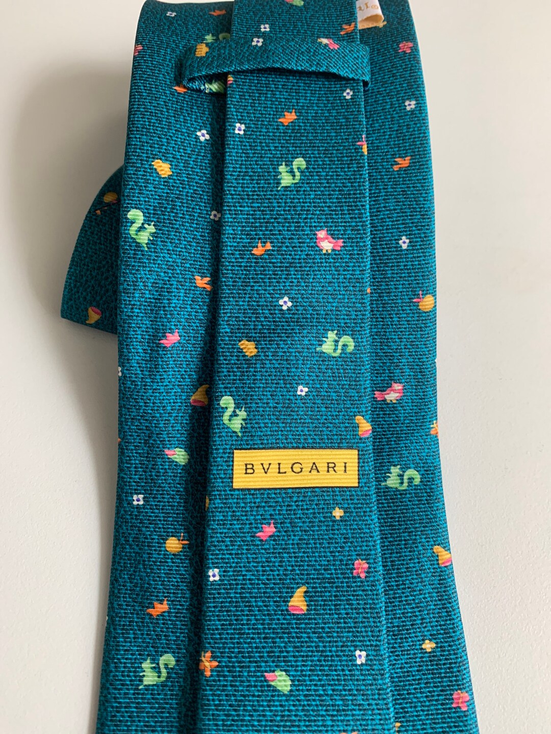 BVLGARI THE SEVEN FOLD TIE アンスラサイト BVLGARI THE SEVEN FOLD TIE ネクタイ