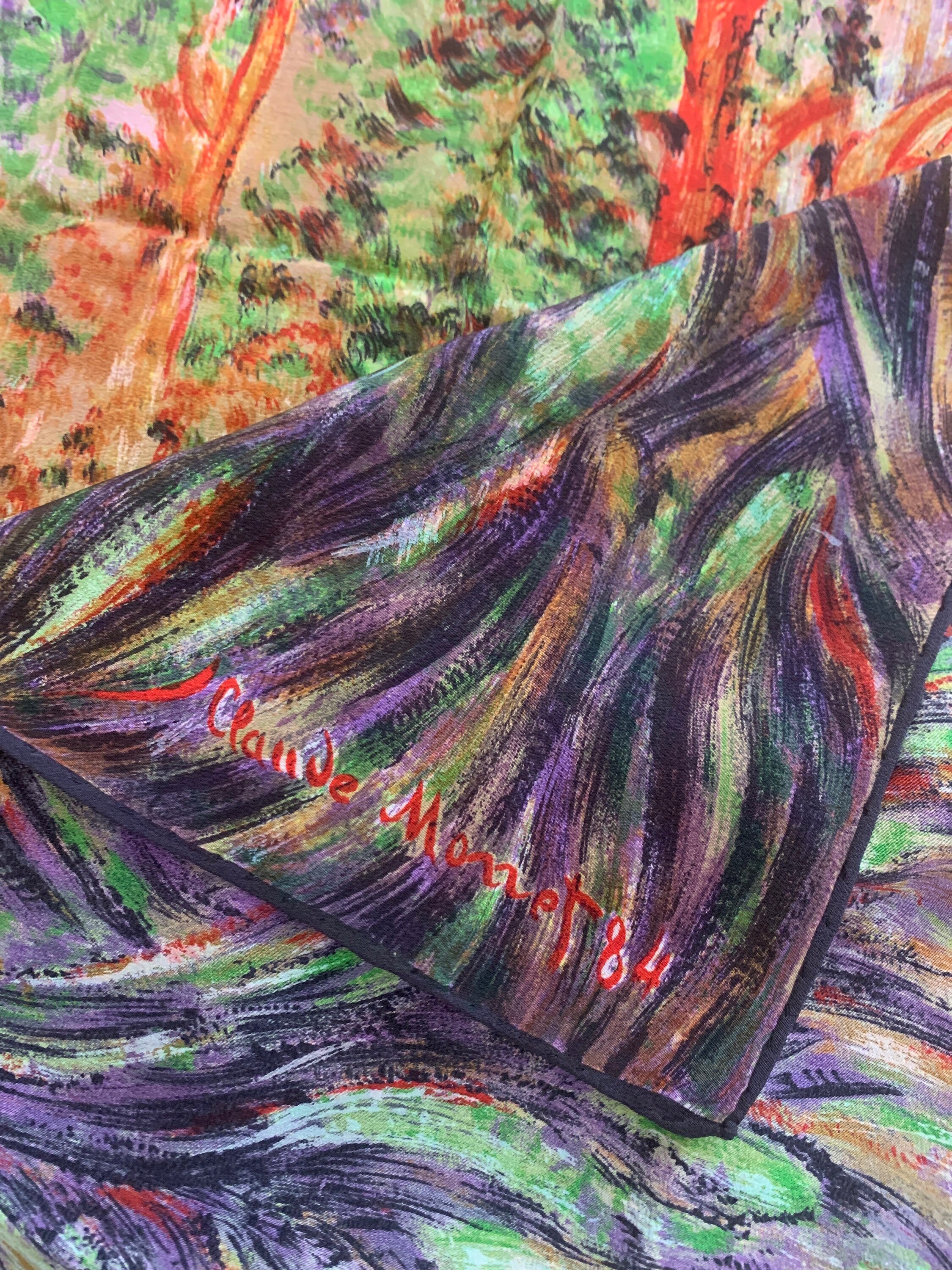 モネの絵画を絹で複製 - Etsy 日本