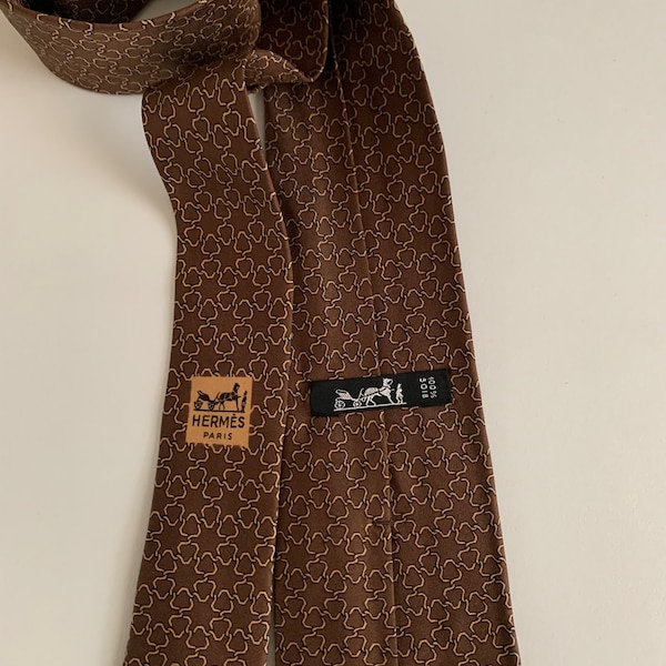 Hermes, vintage silk tie.