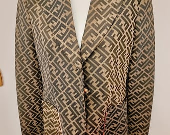 SUZANNE ONLY!! 90s Fendi Zucca Reversible Jacket - Etsy