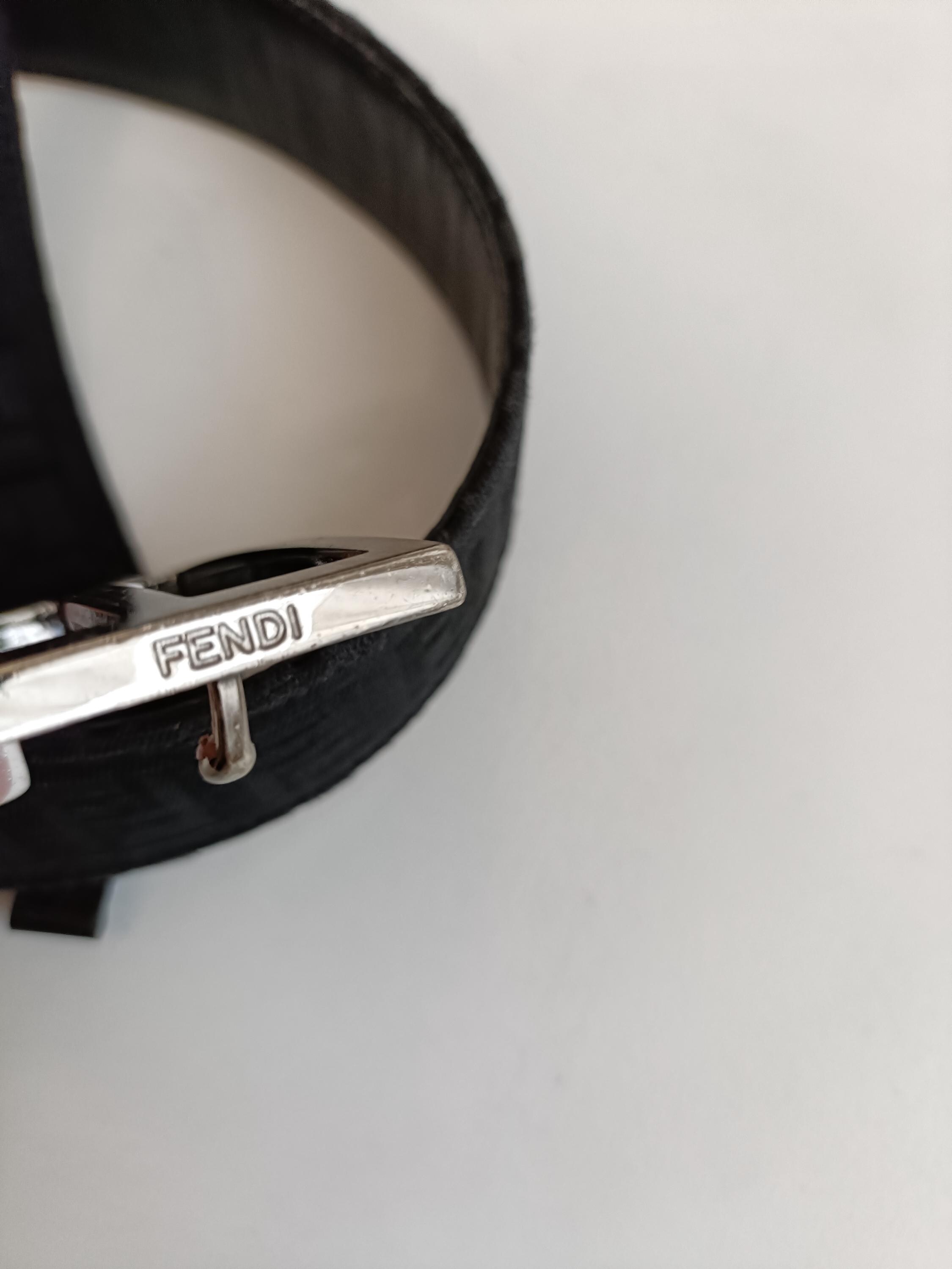 フェンディヴィンテージベルト Fendi, Black Vintage Fabric Belt. - Etsy