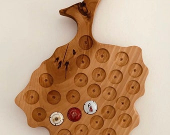 Champagne Cap Display .. Display 30 of Your Bubbly memories! Natural wood handcrafted. rattling board