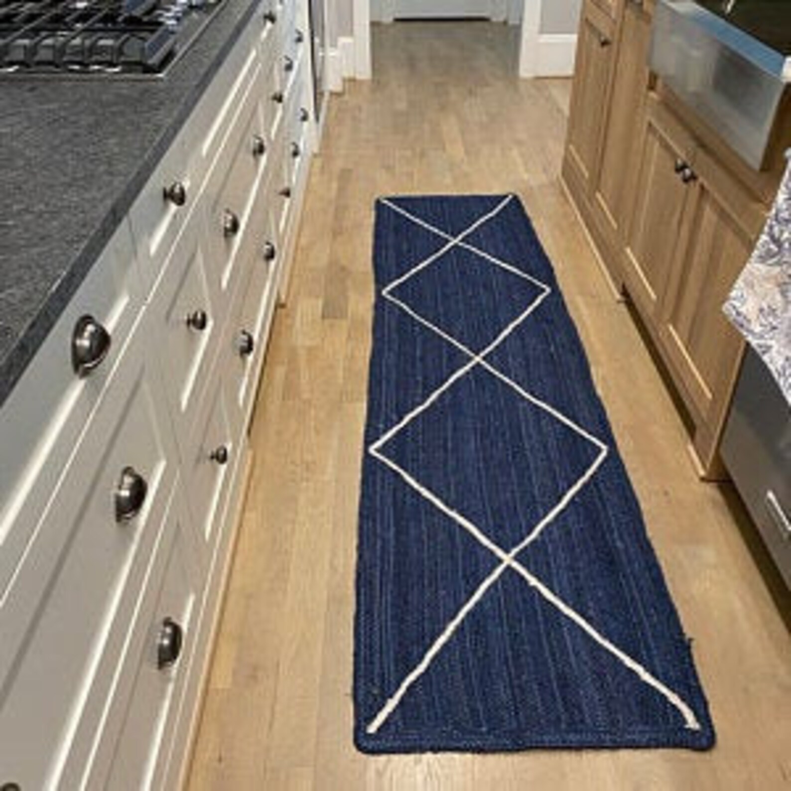 Braided Bohemian Blue jute Area 2x6 Home Decor Rugs cotton Etsy